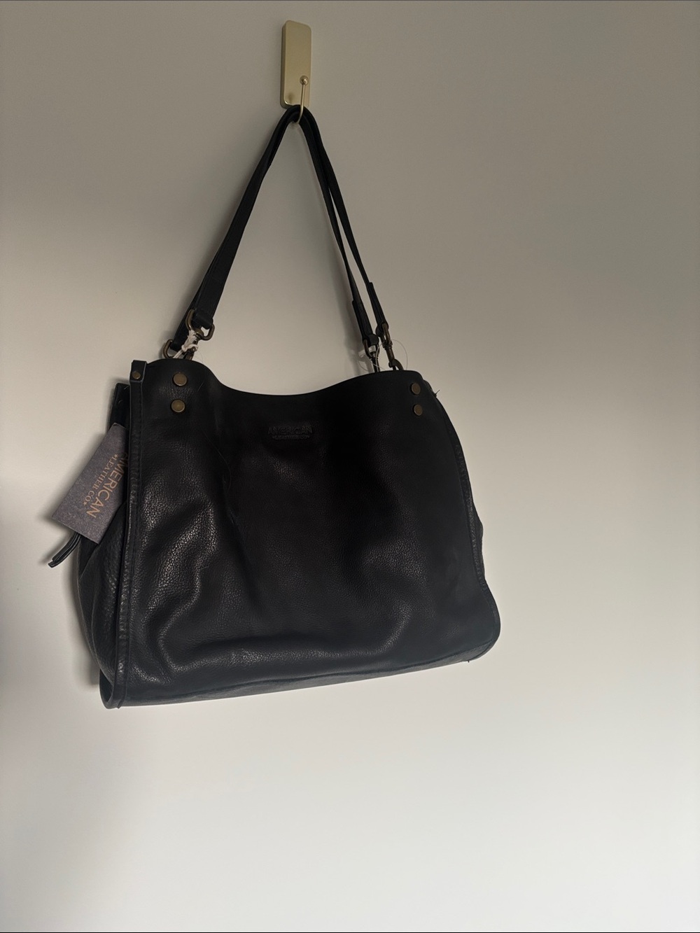 American Leather Lenox Triple Entry Satchel